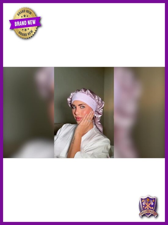 19 Momme Mulberry Silk Bonnet Double Layer Long Hair Wrap for Braids main image 6